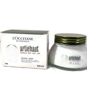 L'occitane ARTICHOKE body massage cream 200 ML /6.9OZ NIB